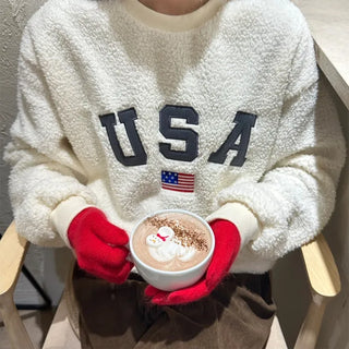 USA Logo Boa Sweatshirt