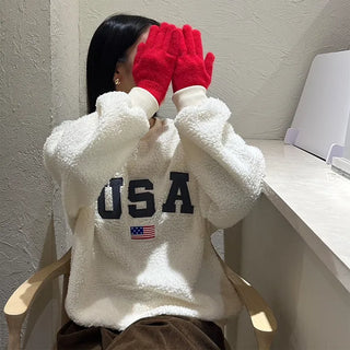USA Logo Boa Sweatshirt