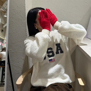 USA Logo Boa Sweatshirt