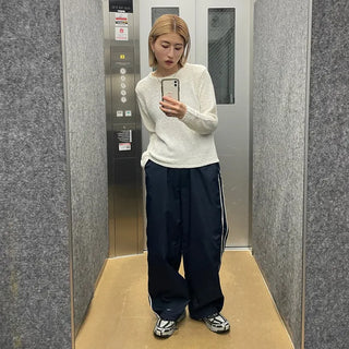 Spring Nylon Bicolor Pants