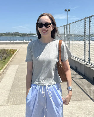 Colorful basic short-sleeved T-shirt