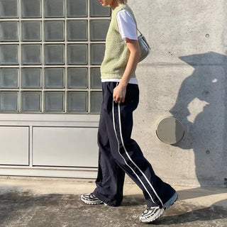 Spring Nylon Bicolor Pants