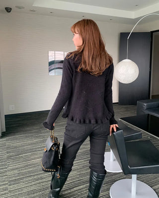 Suede Chain Backpack