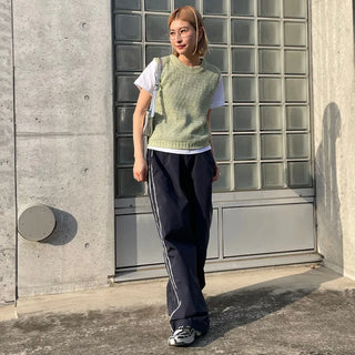 Spring Nylon Bicolor Pants