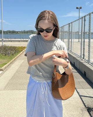 Colorful basic short-sleeved T-shirt