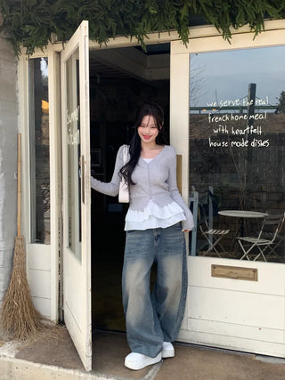 Ribbon shoulder bag