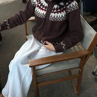 Nordic knit cardigan