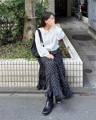 Belt-point mid-calf boots