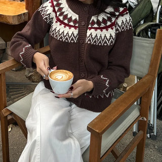 Nordic knit cardigan