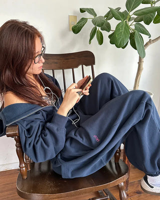 (ORIGINAL) Side-tuck Loose Fit Sweatpants (Fleece Lined)
