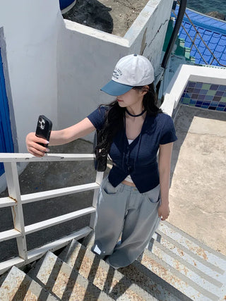 [5 colors] Lettering Bicolor Cap