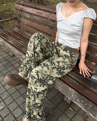 Mini Flower Cap Sleeve Semi-Cropped Top