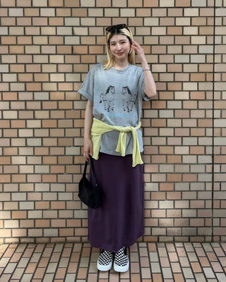Double Horse Print Half T-Shirt