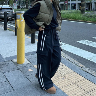 Track cargo cotton pants