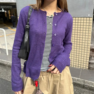 Colorful wool cardigan