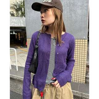 Colorful wool cardigan