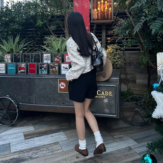 Ribbed long socks
