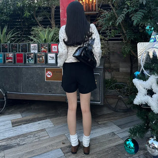 Ribbed long socks