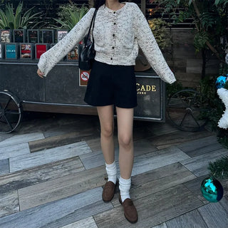 Ribbed long socks