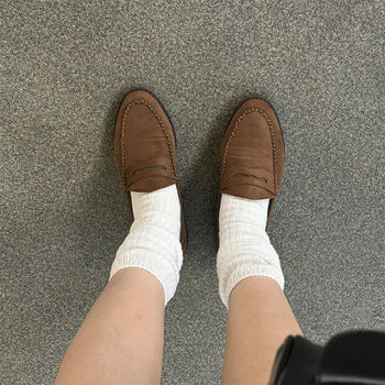 Ribbed long socks