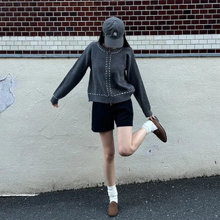 Stitch Point Knit Cardigan
