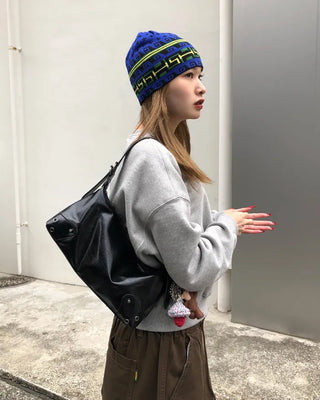 Eyelet Square Shoulder Bag