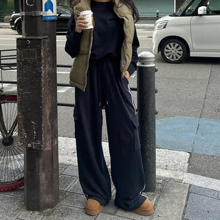 Track cargo cotton pants