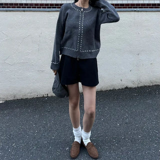 Stitch Point Knit Cardigan
