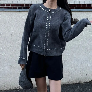 Stitch Point Knit Cardigan
