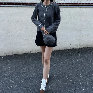 Stitch Point Knit Cardigan