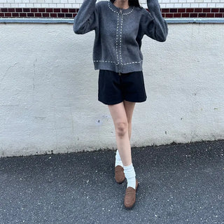 Stitch Point Knit Cardigan