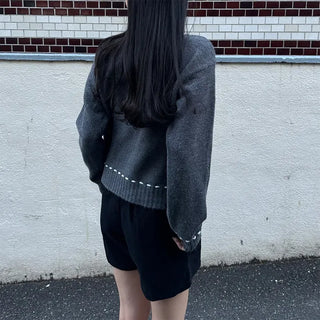 Stitch Point Knit Cardigan