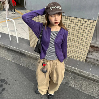Colorful wool cardigan