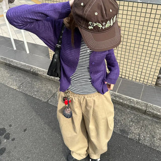 Colorful wool cardigan