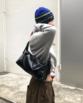 Eyelet Square Shoulder Bag