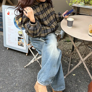 Reversible Stitch Check Jumper