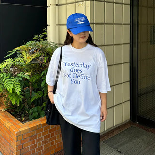 (Unisex) Yesterday Lettering Short-Sleeve T-Shirt