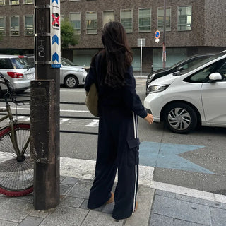 Track cargo cotton pants
