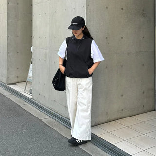 String Hooded Vest