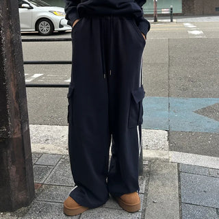 Track cargo cotton pants