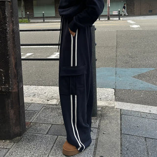 Track cargo cotton pants