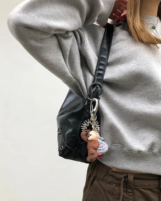 Eyelet Square Shoulder Bag