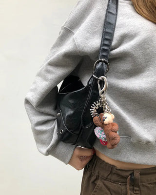 Eyelet Square Shoulder Bag