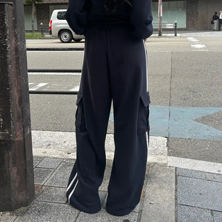 Track cargo cotton pants