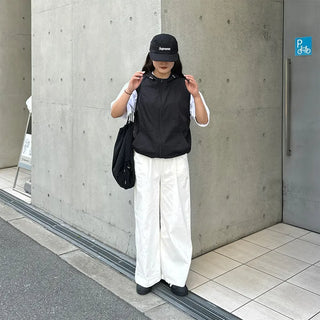 String Hooded Vest