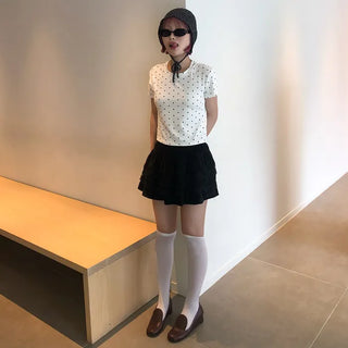 Sheer knee-high socks