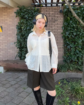Side-seam almond-toe long boots