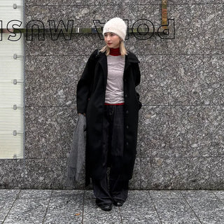 Back-tucked long coat
