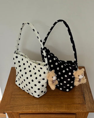 Bear Strap Set Dot Shoulder Bag