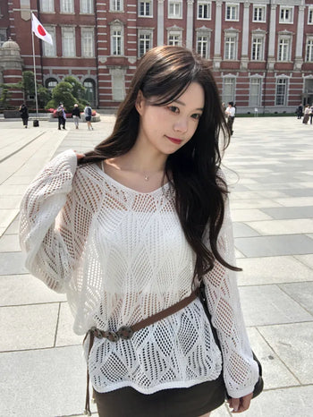 [3pcs] Western Knit Sleeveless Belt Set